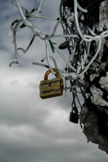Love locks Cinque Terre trail